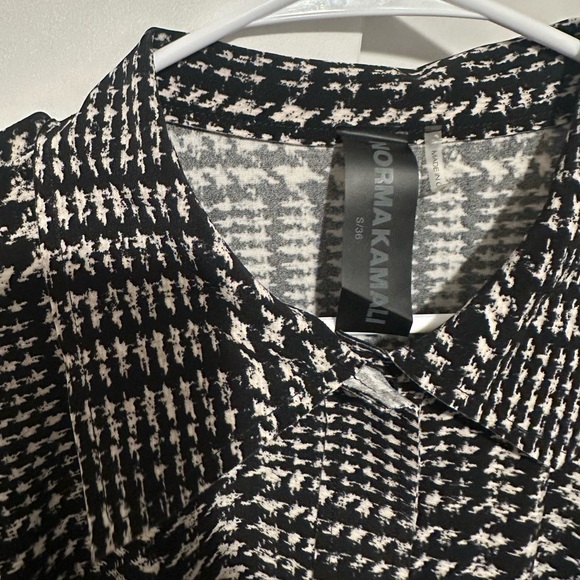 COPY - Norma Kamali Oversized Boyfriend NK Shirt in Large Glenn Plaid Tweed - Picture 8 of 9